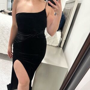 Nookie black velvet dress